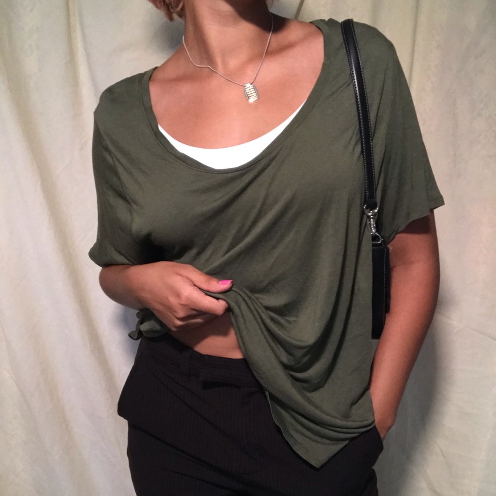 Green shirt
